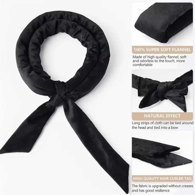 Heatless Curling Rod Headband Satin Bonnet Soft Hair Curler No Heat Hair Rollers Curlers Lazy Curls Sleeping Cap Styling Tools