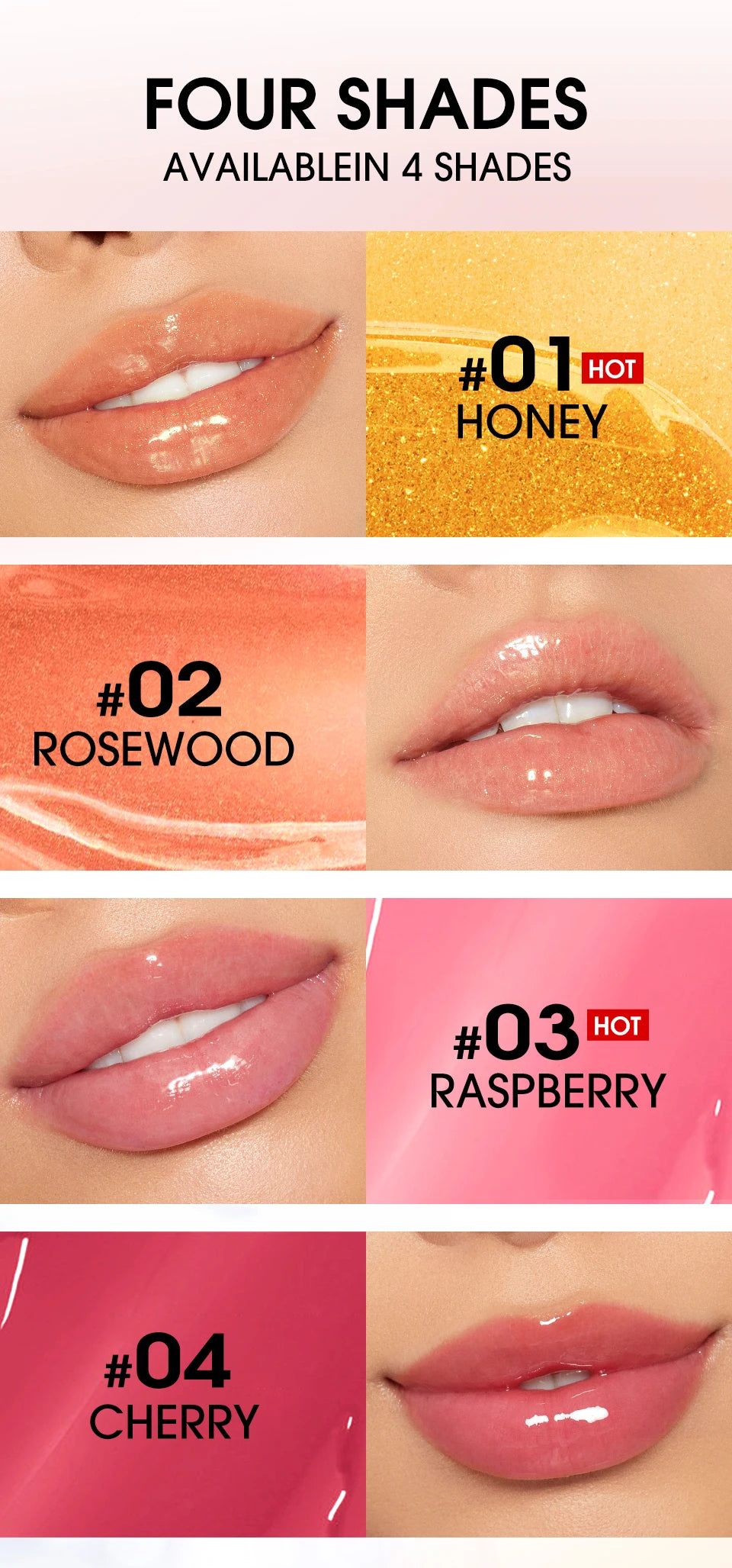 Lip Oil Gloss Plumper Moisturizing Non Sticky Shine Glitter Primer