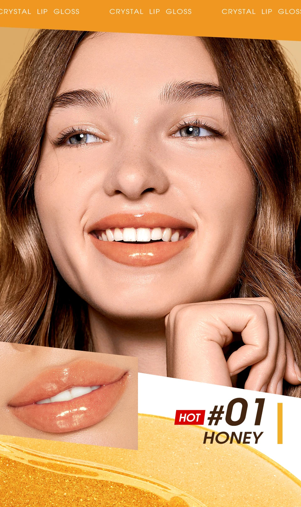 Lip Oil Gloss Plumper Moisturizing Non Sticky Shine Glitter Primer