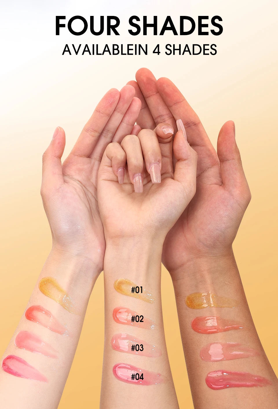 Lip Oil Gloss Plumper Moisturizing Non Sticky Shine Glitter Primer