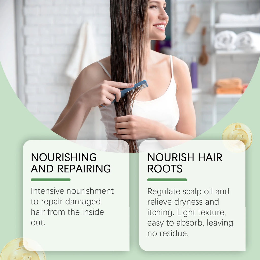 Rosemary Serum For Hair Growth Anti Loss Strengthening Smooth Hair Thicken Scalp Nourishing Repair Hair Regrowth Essential Oil