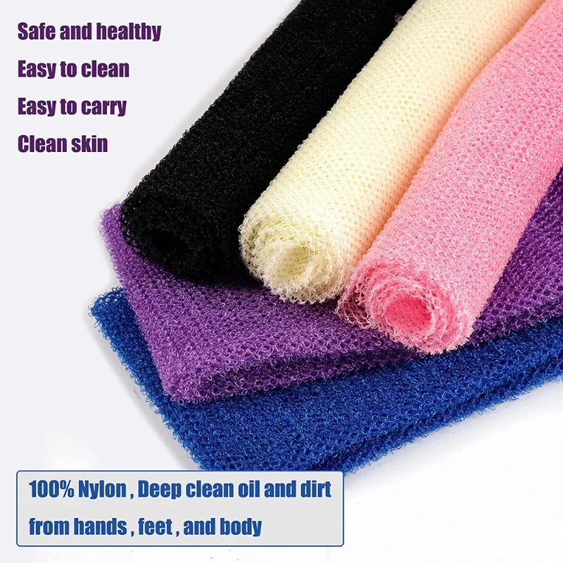 1Pcs African Net Sponge Exfoliating Body Net Scrubbing Wash Washcloth Bathing Sponge Shower Cleaning Tools