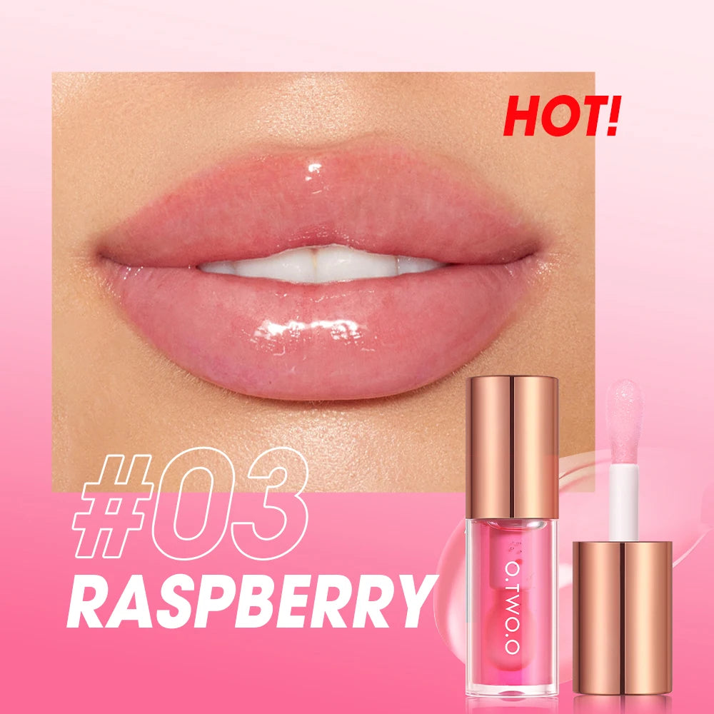 Lip Oil Gloss Plumper Moisturizing Non Sticky Shine Glitter Primer