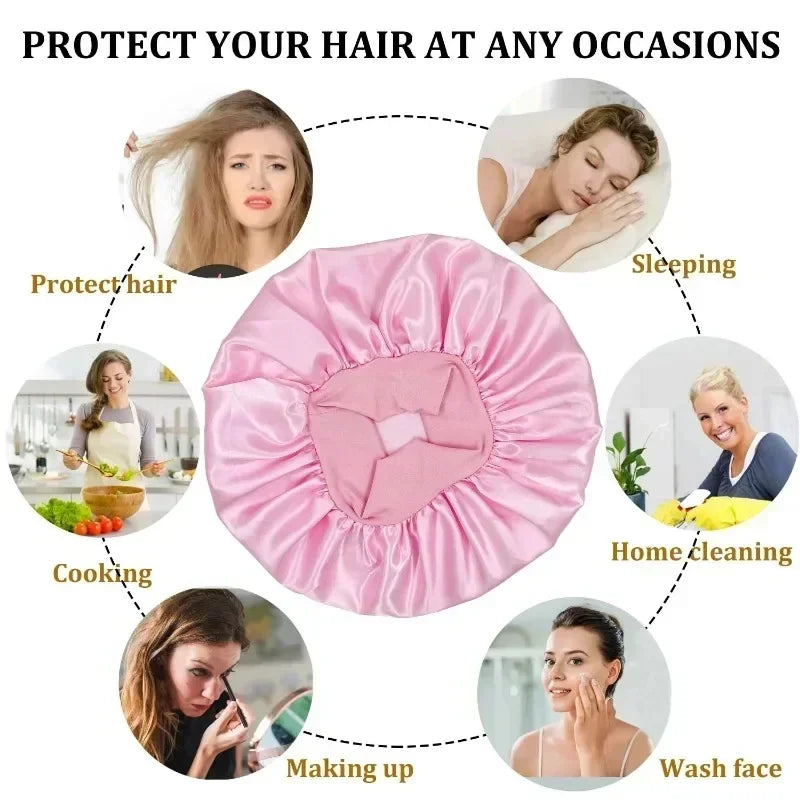 Heatless Curling Rod Headband Satin Bonnet Soft Hair Curler No Heat Hair Rollers Curlers Lazy Curls Sleeping Cap Styling Tools