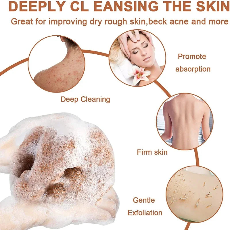 1Pcs African Net Sponge Exfoliating Body Net Scrubbing Wash Washcloth Bathing Sponge Shower Cleaning Tools