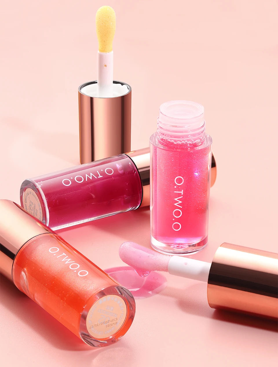 Lip Oil Gloss Plumper Moisturizing Non Sticky Shine Glitter Primer