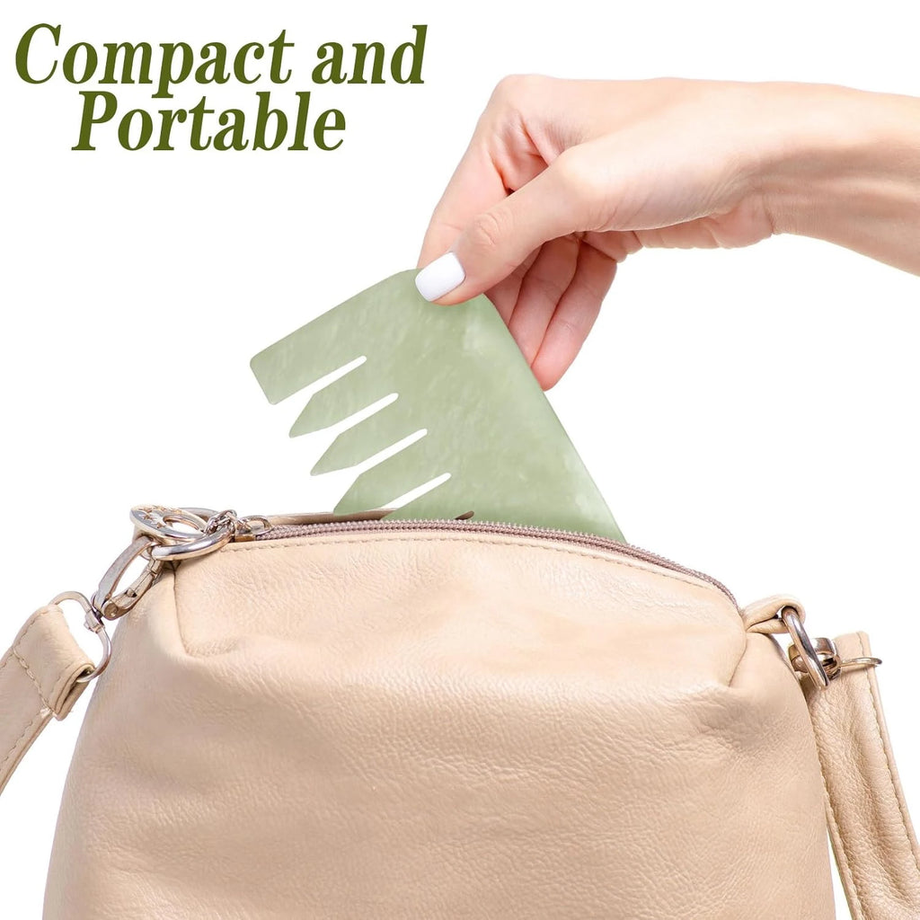 Jade Eye Face Mask Massager Cooling Sleep Eye Facial Mask & Comb Guasha Scraping Scalp Comb Facial Massage Tool SPA Beauty Tool