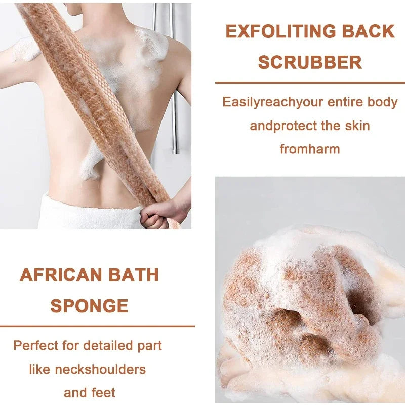 1Pcs African Net Sponge Exfoliating Body Net Scrubbing Wash Washcloth Bathing Sponge Shower Cleaning Tools